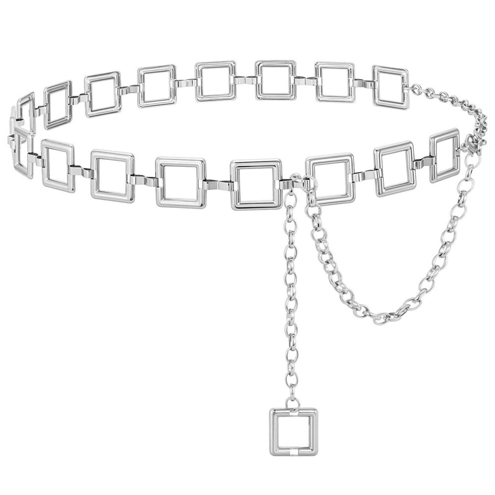 1955 Chain Belts For Women Fashion Gold/silver Waist Chains Belt Dresses